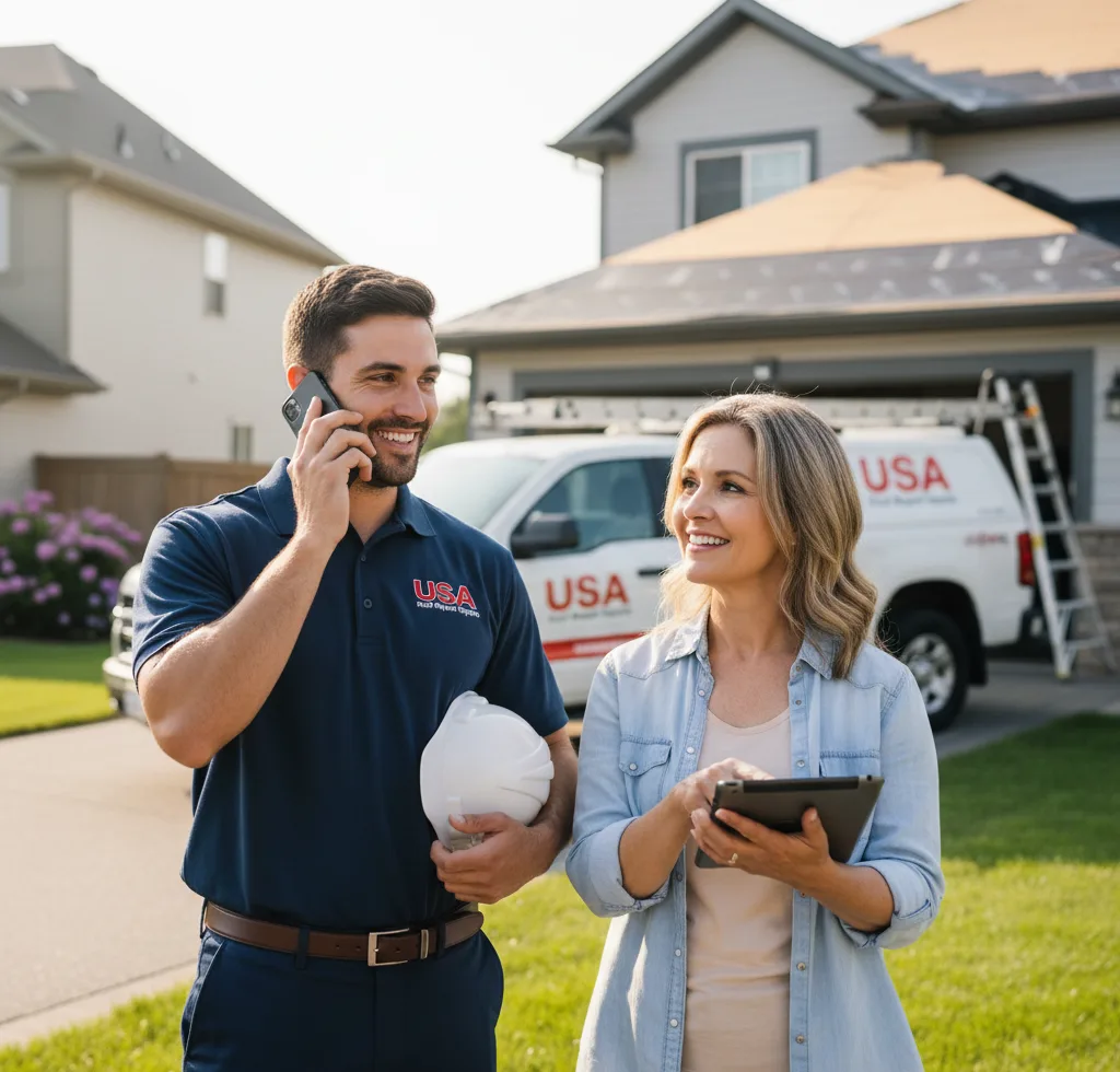 USA Roof Repair Experts customer support in Northwood
